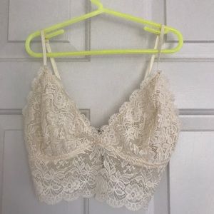 LF bralette with zip back detail